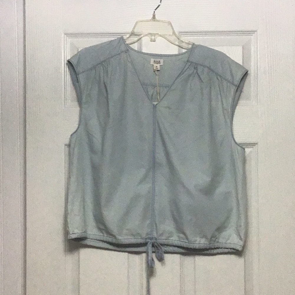 a.n.a. Cinch/Tie Waist Sleeveless Top